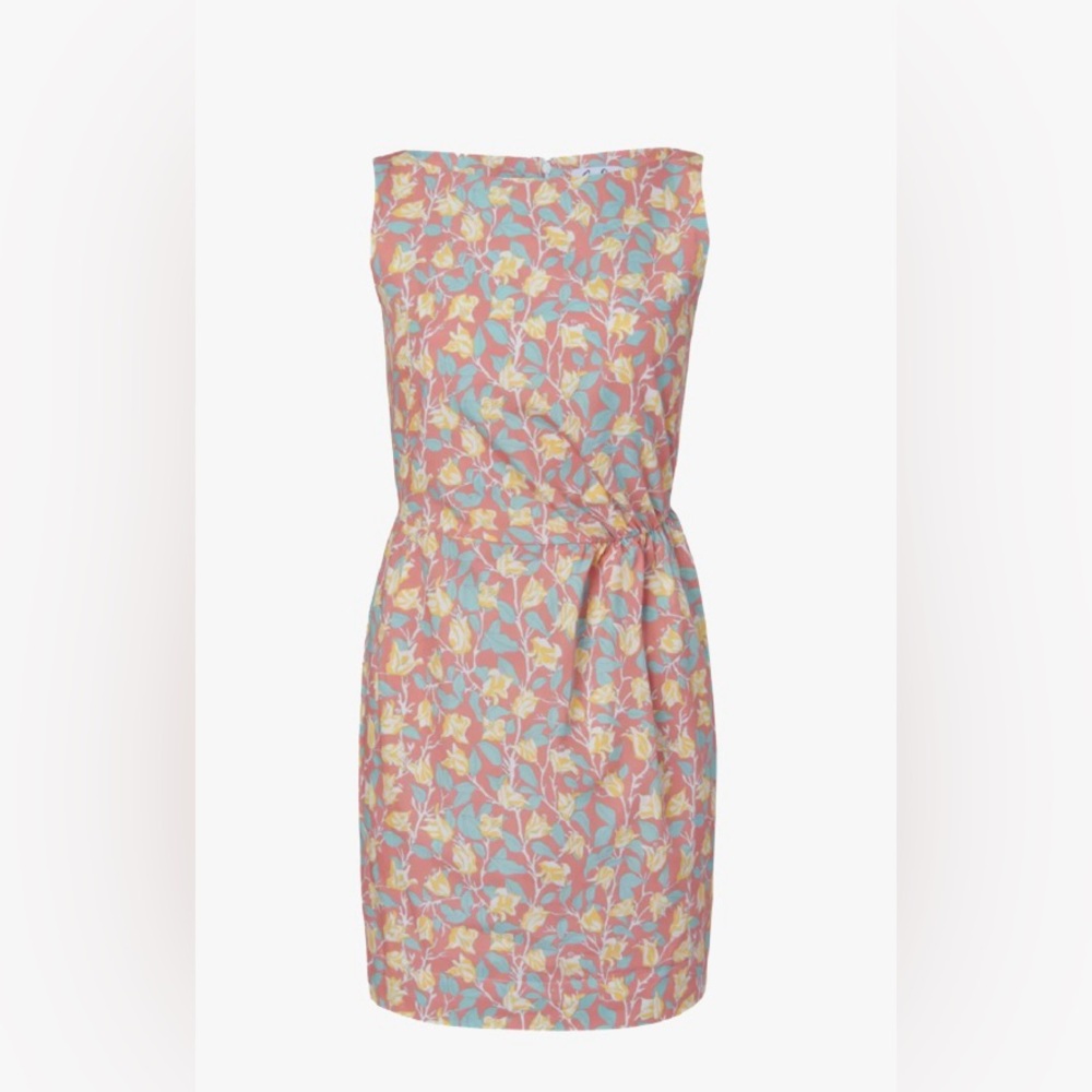Floral Print Strapless Dress